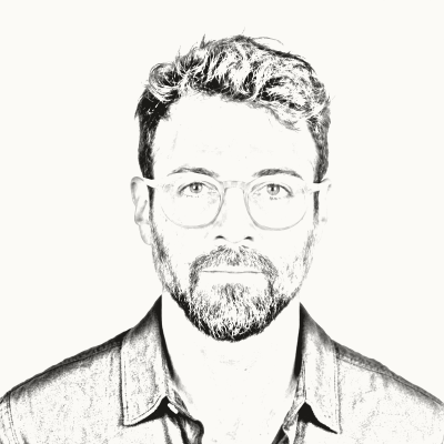 Rodrigo Murta, em ilustração a lápis